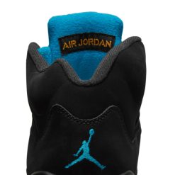 Sneakers Air Jordan 5 Retro (Black/Aquatone-Taxi) - 7 -shooos shop AirJordan5Retro Black Aquatone Taxi DD0587 04711 800x