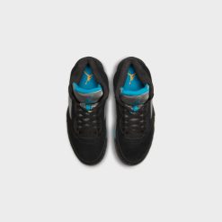Sneakers Air Jordan 5 Retro (Black/Aquatone-Taxi) - 7 -shooos shop AirJordan5Retro Black Aquatone Taxi DD0587 0477 800x