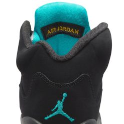 Sneakers Air Jordan 5 Retro (GS) (Black/Aquatone-Taxi) - 3.5Y -shooos shop AirJordan5Retro GS Black Aquatone Taxi 440888 04711 800x