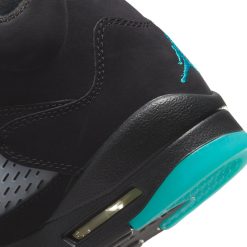 Sneakers Air Jordan 5 Retro (GS) (Black/Aquatone-Taxi) - 3.5Y -shooos shop AirJordan5Retro GS Black Aquatone Taxi 440888 04713 800x