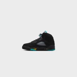 Sneakers Air Jordan 5 Retro (GS) (Black/Aquatone-Taxi) - 3.5Y -shooos shop AirJordan5Retro GS Black Aquatone Taxi 440888 0475 800x