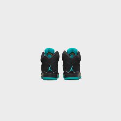 Sneakers Air Jordan 5 Retro (GS) (Black/Aquatone-Taxi) - 3.5Y -shooos shop AirJordan5Retro GS Black Aquatone Taxi 440888 0476 800x
