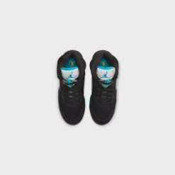 Sneakers Air Jordan 5 Retro (GS) (Black/Aquatone-Taxi) - 3.5Y -shooos shop AirJordan5Retro GS Black Aquatone Taxi 440888 0477 800x