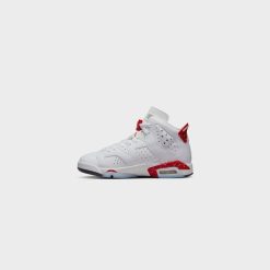 Sneakers Air Jordan 6 Retro GS (White/University Red-Black) - 4Y -shooos shop AirJordan6RetroGS White UniversityRed Black 384665 1625 800x