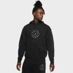 Apparel Air Jordan AJXI Black Tie Hoodie (Black) - S