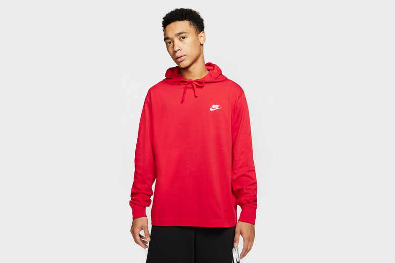 Apparel Nike NSW Club Hoodie (Red) - S 1 Apparel Nike NSW Club Hoodie (Red) - S
