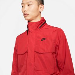 Apparel Nike Hooded M65 Jacket (University Red/Black/Black) - S -shooos shop CZ9879 657 3 800x
