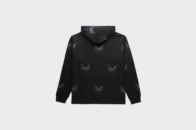 Diamond Supply Co x Ozzy Osbourne Hell Bat Allover Print Hoodie (Black) - S Apparel Diamond Supply Co X Ozzy Osbourne Hell Bat Allover Print Hoodie (Black) - S -shooos shop
