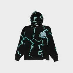Apparel Diamond Supply Co X Ozzy Osbourne Mad Lightning Allover Print Hoodie - S