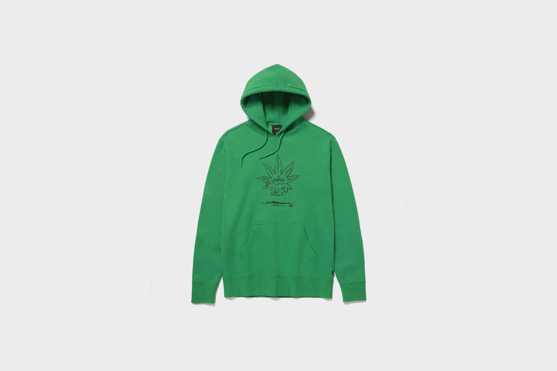 Huf - Easy Green P/O Hoodie (Green) - S Apparel Huf - Easy Green P/O Hoodie (Green) - S -shooos shop