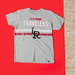 Apparel RCK X 47 - LR Travelers OG Gameline Tee (Grey/Red/White) - S