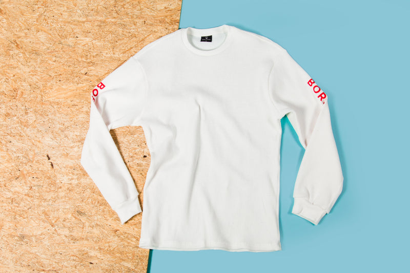 Apparel Born X Raised - Long Sleeve Crew Neck Tee (Cream) - L 1 Apparel Born X Raised - Long Sleeve Crew Neck Tee (Cream) - L