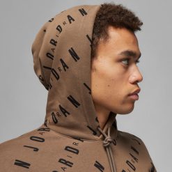 Apparel Jordan Essential Fleece Pullover Hoodie (Palomino/Sail/Black) - S -shooos shop JordanEssentialFleecePulloverHoodie Palomino Sail Black DV7640 2744 800x