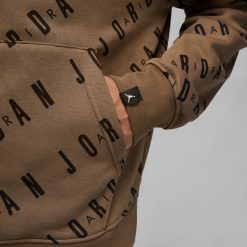 Apparel Jordan Essential Fleece Pullover Hoodie (Palomino/Sail/Black) - S -shooos shop JordanEssentialFleecePulloverHoodie Palomino Sail Black DV7640 2745 800x