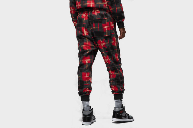 Jordan Essential Holiday Fleece Sweatpants (Fire Red/Dark Driftwood) - M Apparel Jordan Essential Holiday Fleece Sweatpants (Fire Red/Dark Driftwood) - M -shooos shop JordanEssentialHolidayFleeceSweatpants FireRed DarkDriftwood DV9388