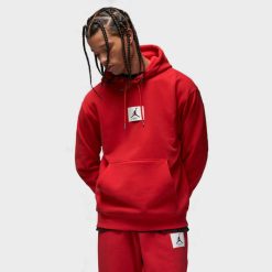 Apparel Jordan Essentials Fleece Hoodie (Fire Red/Fire Red) - S