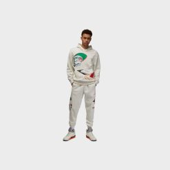 Apparel Jordan Flight Artist Series Fleece Hoodie (Oatmeal/Heather/Sail/University Red) - S 6 Apparel Jordan Flight Artist Series Fleece Hoodie (Oatmeal/Heather/Sail/University Red) - S -shooos shop JordanFlightArtistSeriesFleeceHoodie Oatmeal Heather Sail UniversityRed DV1593 1411 800x