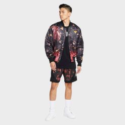 Apparel Jordan Jumpman Graphic MA-1 Jacket (Black/Archaeo Brown) - S -shooos shop JordanJumpmanGraphicMA 1Jacket Black ArchaeoBrown DC 9654 0103 800x