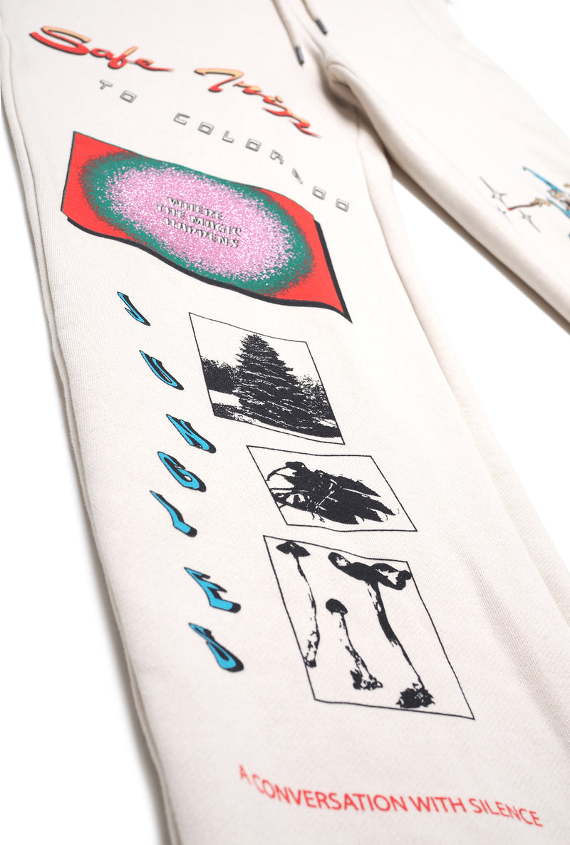 Jungles - Safe Trip Sweatpants (Cream) - S Apparel Jungles - Safe Trip Sweatpants (Cream) - S -shooos shop Jungles