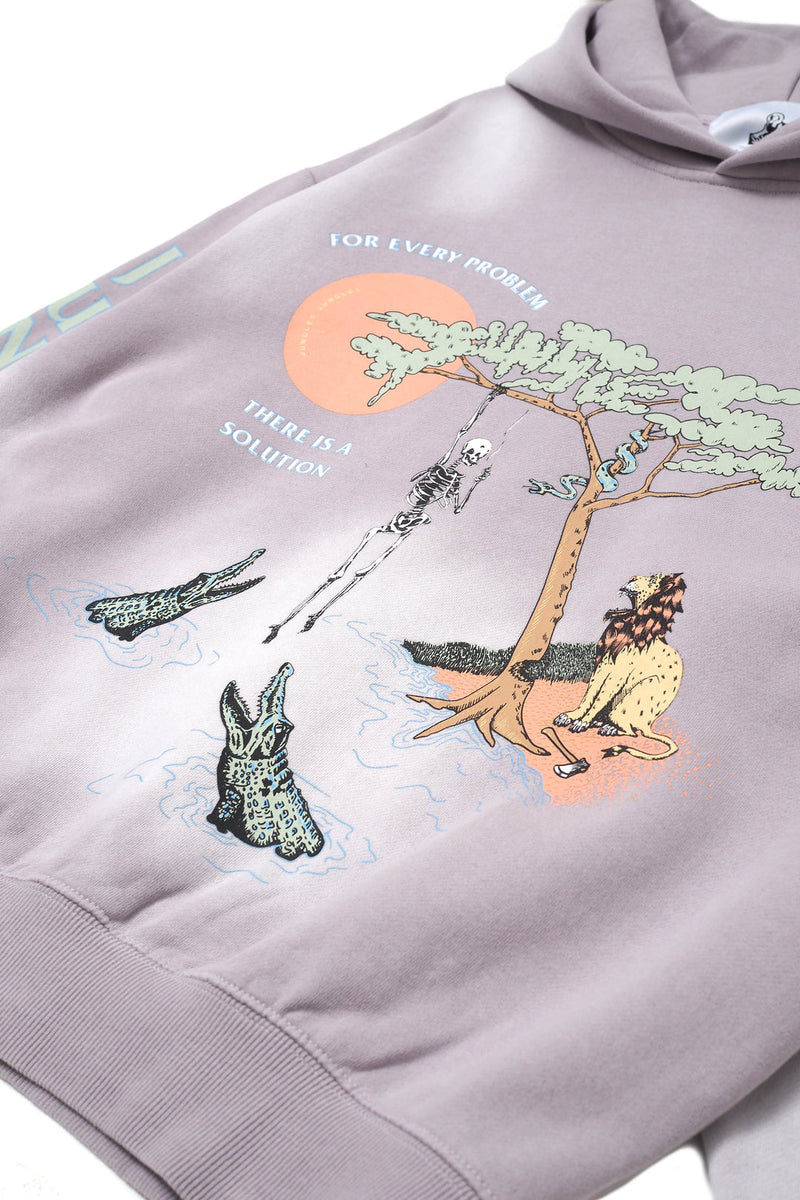 Jungles For Every Problem Hoodie (Raindrop) - S Apparel Jungles For Every Problem Hoodie (Raindrop) - S -shooos shop