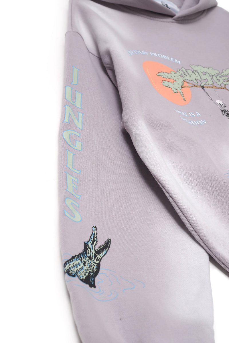 Jungles For Every Problem Hoodie (Raindrop) - S Apparel Jungles For Every Problem Hoodie (Raindrop) - S -shooos shop