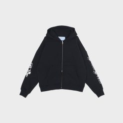 Apparel Jungles No Time To Hate Embroidered Hoodie (Black) - S