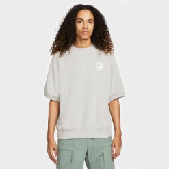 Apparel Nike ACG Dri-FIT Short-Sleeve French Terry Crew (Light Iron Ore/Summit White) - S