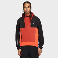 Apparel Nike ACG Polartec® "Wolf Tree" Pullover Hoodie (Cinnabar/Black/Rush Orange/Dutch Blue) - S