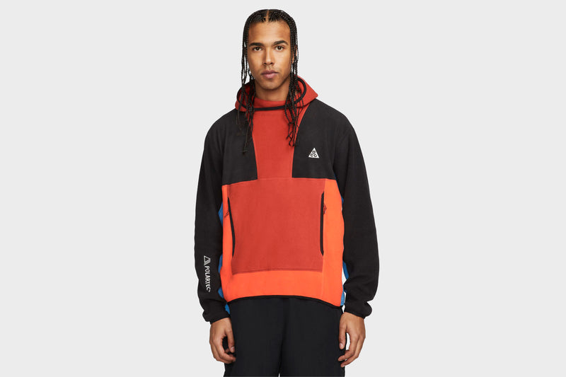 Nike ACG Polartec® "Wolf Tree" Pullover Hoodie (Cinnabar/Black/Rush Orange/Dutch Blue) - S Apparel Nike ACG Polartec® "Wolf Tree" Pullover Hoodie (Cinnabar/Black/Rush Orange/Dutch Blue) - S -shooos shop NikeACGPolartec WolfTree PulloverHoodie Cinnabar Black RushOrange DutchBlue CV0642