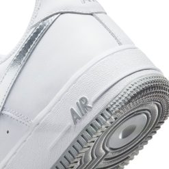 Sneakers Nike Air Force 1 Low Retro (White/Metallic Silver) - 7 -shooos shop NikeAirForce1LowRetro White MetallicSilver DZ6755 10011 800x