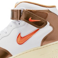 Sneakers Nike Air Force 1 Mid QS (White/Total Orange-Ale Brown) - 5 -shooos shop NikeAirForce1MidQS White TotalOrange AleBrown DH5623 10011 800x