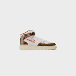 Sneakers Nike Air Force 1 Mid QS (White/Total Orange-Ale Brown) - 5 -shooos shop NikeAirForce1MidQS White TotalOrange AleBrown DH5623 1004 800x