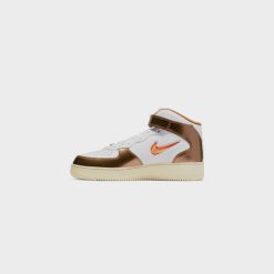 Sneakers Nike Air Force 1 Mid QS (White/Total Orange-Ale Brown) - 5 -shooos shop NikeAirForce1MidQS White TotalOrange AleBrown DH5623 1005 800x