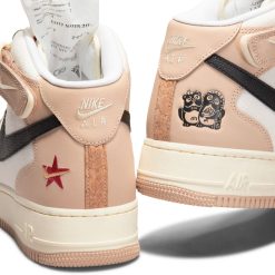 Sneakers Nike Air Force 1 Mid ‘07 LX (Shimmer/Black-Pale Ivory) - 7 -shooos shop NikeAirForce1Mid 07LX Shimmer Black PaleIvory DX2938 20013 800x