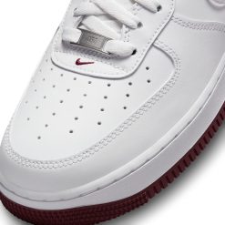 Sneakers Nike Air Force 1 ‘07 (White/White-Dark Beetroot) - 7 -shooos shop NikeAirForce1 07 White White DarkBeetroot DH7561 10610 800x