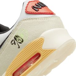 Sneakers Nike Air Max 90 SE (White/Black-Light Bone-Sesame) - 7 -shooos shop NikeAirMax90SE White Black LightBone Sesame DV3335 1004 800x