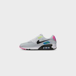 Sneakers Nike Air Max 90 (Pure Platinum/Black-Pink Blast) - 7 -shooos shop NikeAirMax90 PurePlatinum Black PinkBlast DZ4398 0015 800x
