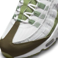 Sneakers Nike Air Max 95 (White/Oil Green-Medium Olive) - 7 -shooos shop NikeAirMax95 White OilGreen MediumOlive FD0780 1009 800x