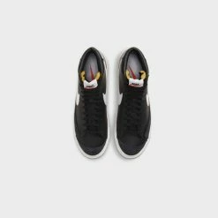 Sneakers Nike Blazer Mid ‘77 VNTG (Black/White-Sail) - 7 -shooos shop NikeBlazerMid 77VNTG Black White Sail BQ6806 0027 800x