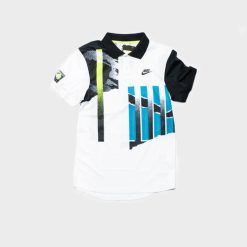 Apparel Nike Challenge Court Polo Shirt (White/Neon) - S