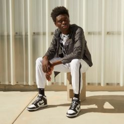 Sneakers Nike Dunk Hi Retro (White/Black-Total Orange) - 8 -shooos shop NikeDunkHiRetro White Black TotalOrange DD1399 10511 800x