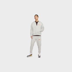Apparel Nike French Terry 1/2 Zip Pullover Hoodie (Grey/Heather) - S -shooos shop NikeFrenchTerry1 2ZipPulloverHoodie Grey Heather DM5279 0501 800x