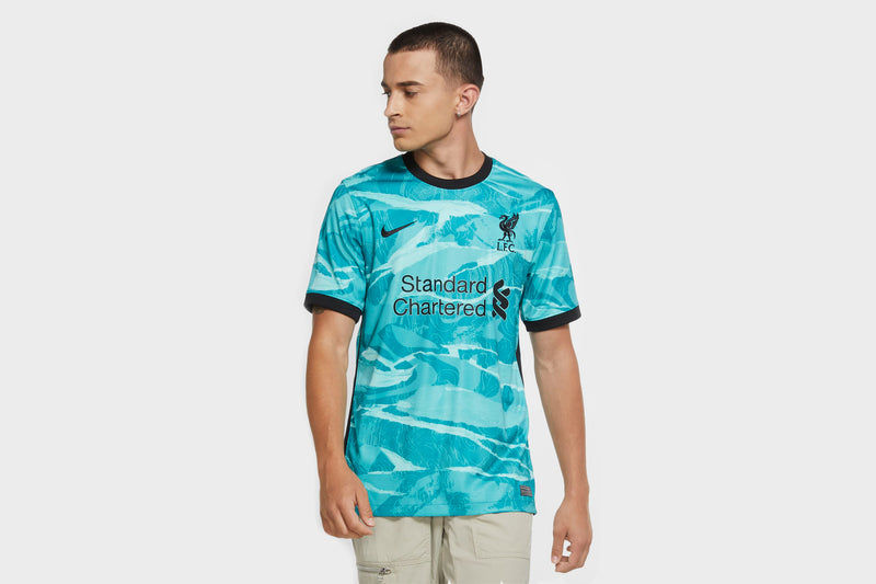 Nike Liverpool FC 2020/21 Stadium Away Jersey (Hyper Turquoise/Black) - S Apparel Nike Liverpool FC 2020/21 Stadium Away Jersey (Hyper Turquoise/Black) - S -shooos shop NikeLiverpoolFC202021StadiumAwayJersey HyperTurquoiseBlack CZ2635