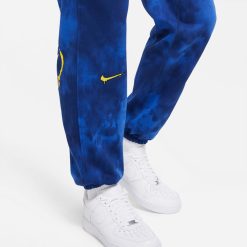 Apparel Nike Peace, Love, Basketball Pants (Blue Void/Speed Yellow) - S -shooos shop NikePeace Love BasketballPants BlueVoidSpeedYellow 6 800x