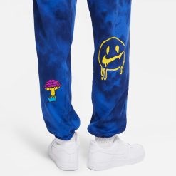 Apparel Nike Peace, Love, Basketball Pants (Blue Void/Speed Yellow) - S -shooos shop NikePeace Love BasketballPants BlueVoidSpeedYellow 7 800x