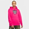 Apparel Nike SB Graphic Skate Hoodie (Rush Pink/Black/White) - S