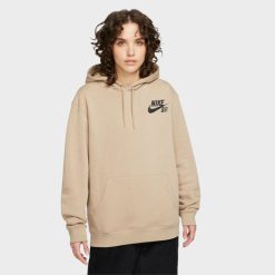Apparel Nike SB Icon Pullover Hoodie (Khaki/Black) - S