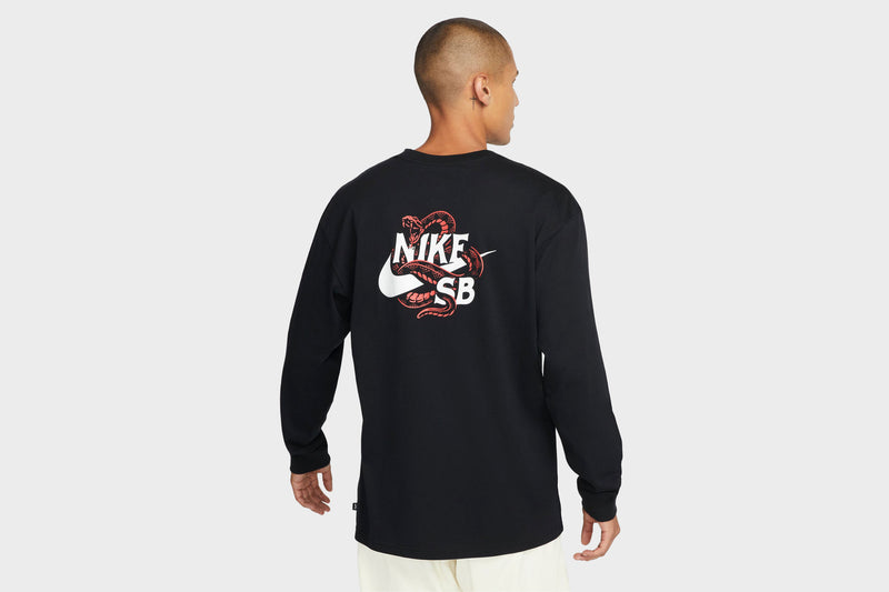 Nike SB Snaked LS T-Shirt (Black) - S Apparel Nike SB Snaked LS T-Shirt (Black) - S -shooos shop NikeSBSnakedLST Shirt Black DM2257