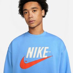 Apparel Nike Sportswear Fleece Trend Crewneck XLD - S -shooos shop NikeSportswearFleeceTrendCrewneckXLDDO8891 4124 800x