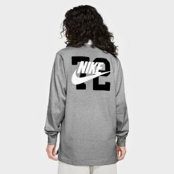 Apparel Nike Sportswear Rugby Polo (Grey Heather/White/White/Black) - M